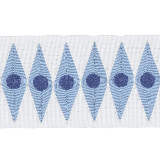 Schumacher Trim Backgammon Tape Sky 181223 Mary Mcdonald - My Fabric Connection - Schumacher Trim Backgammon Tape Sky 181223 Mary Mcdonald - My Fabric Connection -