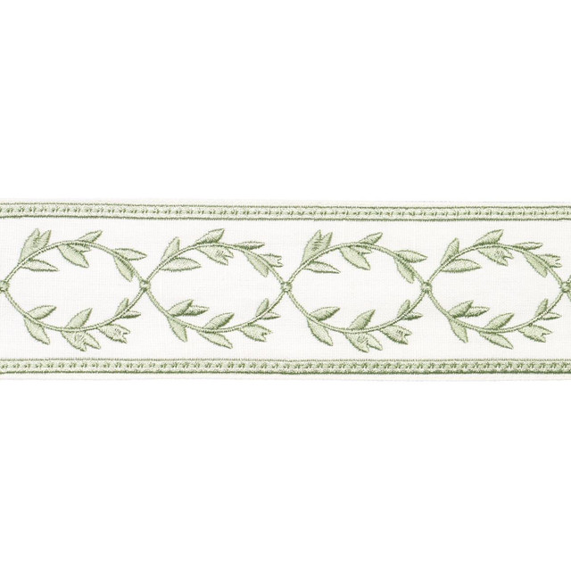 Schumacher Trim Maison Vine Celadon 84572 Paloma Contreras Trims 2.5" - My Fabric Connection -