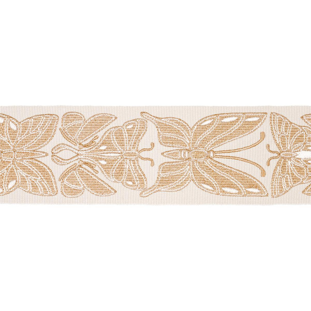Schumacher Trim Metamorphosis Tape Ivory & Gold 84381 Craft Revival 2.25" - My Fabric Connection -