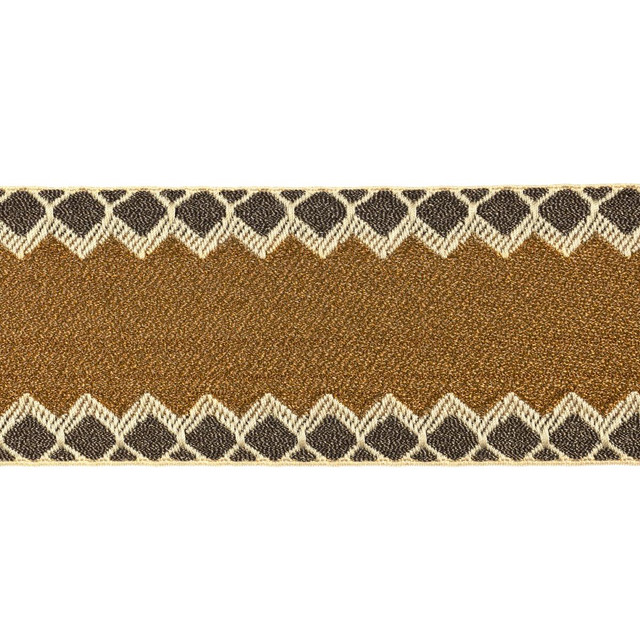 Schumacher Trim Allure Metallic Tape Copper 83561 Statement Trims 2.25" - My Fabric Connection -