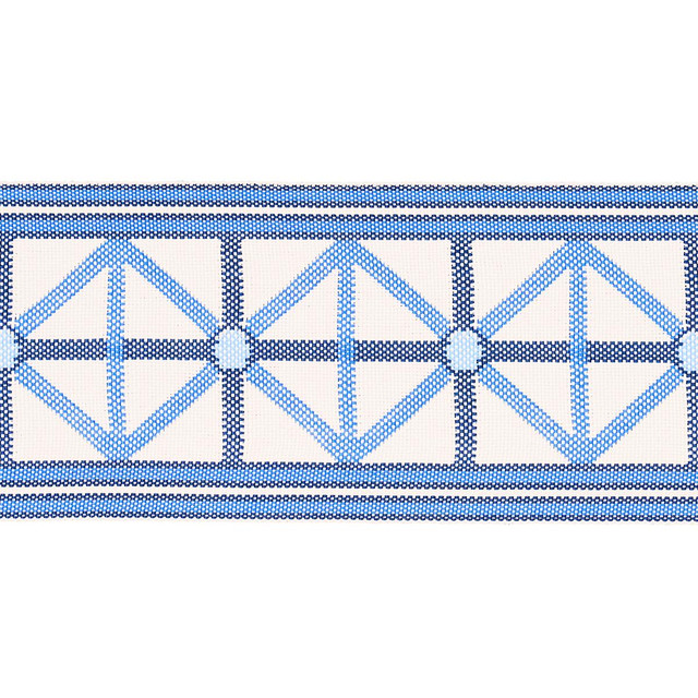 Schumacher Trim Napoleon Indoor/Outdoor Tape Ocean 82460 Mary Mcdonald 2.0" - My Fabric Connection - Schumacher Trim Napoleon Indoor/Outdoor Tape Ocean 82460 Mary Mcdonald 2.0" - My Fabric Connection -