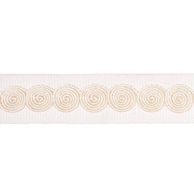 Schumacher Trim Castille Tape Narrow Ivory 83881 Perennial Favorite Trims - My Fabric Connection -