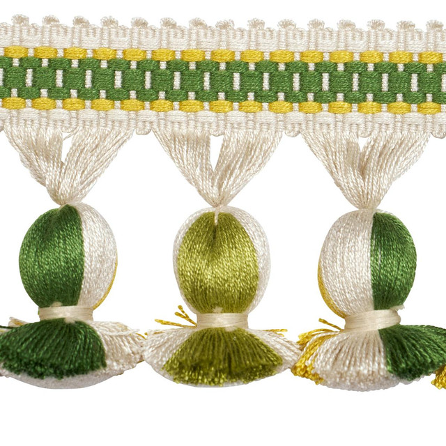 Schumacher Trim Ali Tassel Leaf 84672 Ashbury 2.75" - My Fabric Connection - Schumacher Trim Ali Tassel Leaf 84672 Ashbury 2.75" - My Fabric Connection -