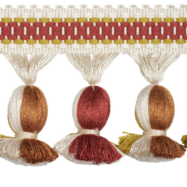 Schumacher Trim Ali Tassel Spice 84670 Ashbury 2.75" - My Fabric Connection - Schumacher Trim Ali Tassel Spice 84670 Ashbury 2.75" - My Fabric Connection -