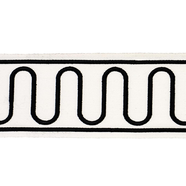 Schumacher Trim Royere Scroll Black 84624 Paloma Contreras Trims 3.0" - My Fabric Connection - Schumacher Trim Royere Scroll Black 84624 Paloma Contreras Trims 3.0" - My Fabric Connection -
