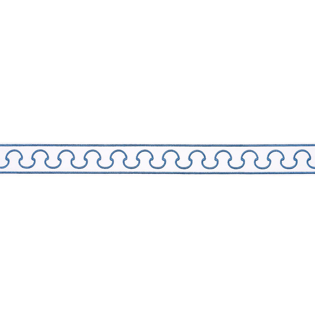Schumacher Trim Grenelle Marine 84562 Paloma Contreras Trims 2.5" - My Fabric Connection - Schumacher Trim Grenelle Marine 84562 Paloma Contreras Trims 2.5" - My Fabric Connection -