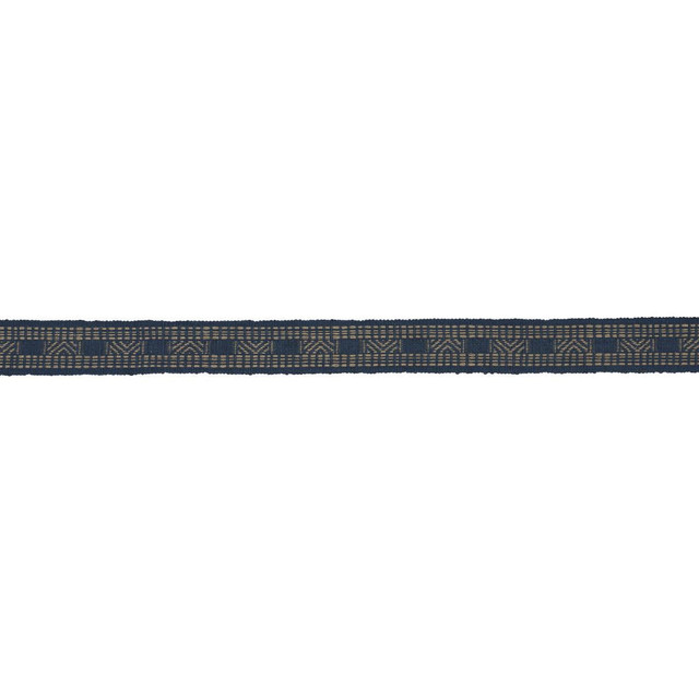 Schumacher Trim Nael Linen Cotton Tape Indigo 83980 Patterson Flynn 1.88" - My Fabric Connection - Schumacher Trim Nael Linen Cotton Tape Indigo 83980 Patterson Flynn 1.88" - My Fabric Connection -