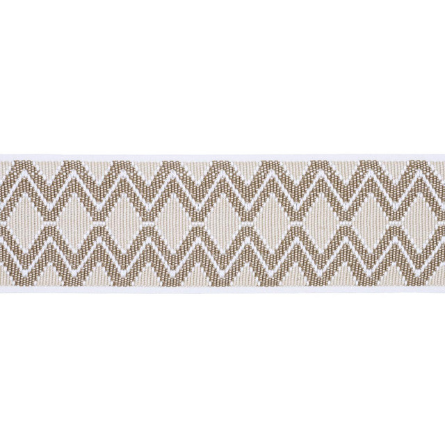 Schumacher Trim Pinula Tape Oyster 84103 A Rum Fellow 2.62" - My Fabric Connection -