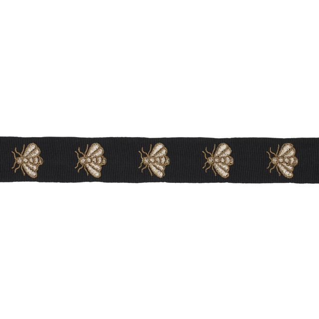 Schumacher Trim Hubert'S Bees Tape Noir & Gold 83531 Le Max - My Fabric Connection - Schumacher Trim Hubert'S Bees Tape Noir & Gold 83531 Le Max - My Fabric Connection -