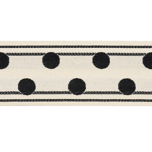 Schumacher Trim Bianca Tape Ivory Noir 82790 Regine - My Fabric Connection - Schumacher Trim Bianca Tape Ivory Noir 82790 Regine - My Fabric Connection -