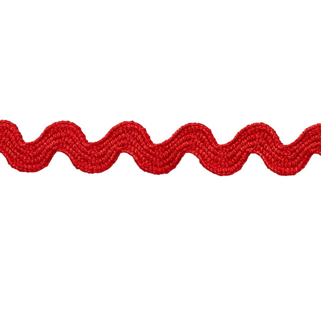 Schumacher Trim Ric Rac Tape Small Rosso 82703 New Old-Fashioned - My Fabric Connection - Schumacher Trim Ric Rac Tape Small Rosso 82703 New Old-Fashioned - My Fabric Connection -