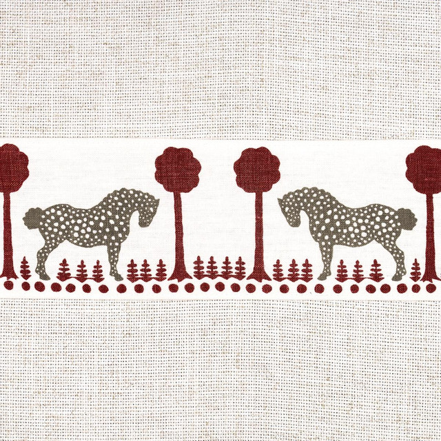 Schumacher Trim Polka Dot Pony Tape Red 82813 Folly Cove - My Fabric Connection - Schumacher Trim Polka Dot Pony Tape Red 82813 Folly Cove - My Fabric Connection -