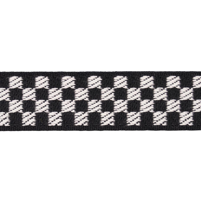 Schumacher Trim Zee Tape Narrow Black & Ivory 82490 Charlap Hyman & Herrero - My Fabric Connection - Schumacher Trim Zee Tape Narrow Black & Ivory 82490 Charlap Hyman & Herrero - My Fabric Connection -