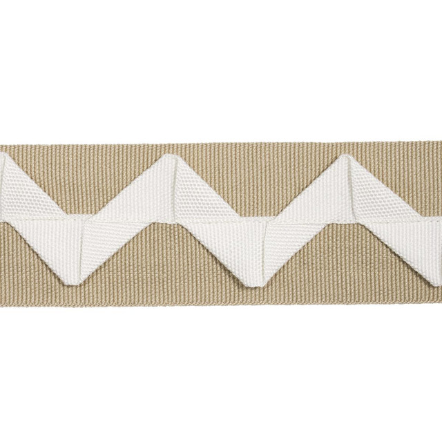Schumacher Trim Lazare Appliqu Tape Ivory On Natural 82242 New Traditional: Provenal 2.0" - My Fabric Connection -