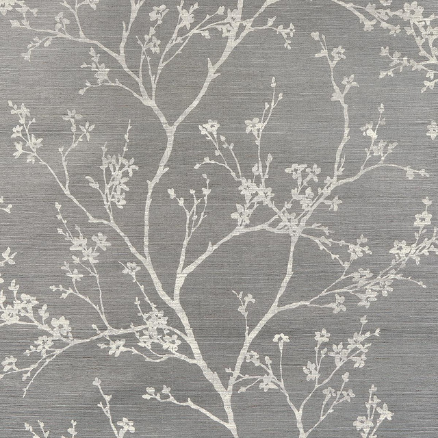 Schumacher Wallpaper Twiggy Sisal Charcoal 5008295 Moon River 32.5" - My Fabric Connection - Schumacher Wallpaper Twiggy Sisal Charcoal 5008295 Moon River 32.5" - My Fabric Connection -