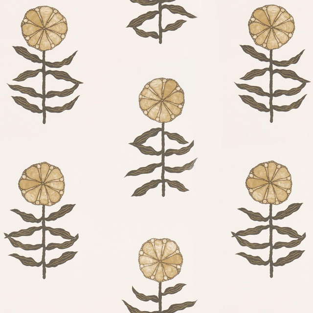 Schumacher Wallpaper Pretty Petals Neutral 5015450 Marian Mcevoy 27.0" - My Fabric Connection - Schumacher Wallpaper Pretty Petals Neutral 5015450 Marian Mcevoy 27.0" - My Fabric Connection -