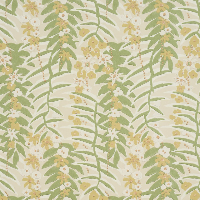 Schumacher Wallpaper Ashbee Botanical Citron 5016251 Craft Revival 27.0" - My Fabric Connection - Schumacher Wallpaper Ashbee Botanical Citron 5016251 Craft Revival 27.0" - My Fabric Connection -