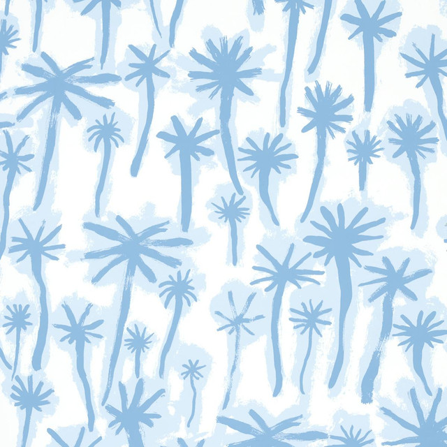 Schumacher Wallpaper Palmitas Mist 5014602 Abel Macias 27.0" - My Fabric Connection - Schumacher Wallpaper Palmitas Mist 5014602 Abel Macias 27.0" - My Fabric Connection -