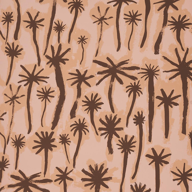 Schumacher Wallpaper Palmitas Coral 5014600 Abel Macias 27.0" - My Fabric Connection -