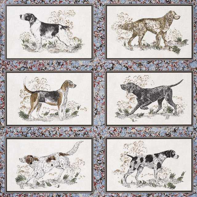 Schumacher Wallpaper Chasers Legacy Slate 5016080 A Country Life 27.0" - My Fabric Connection -