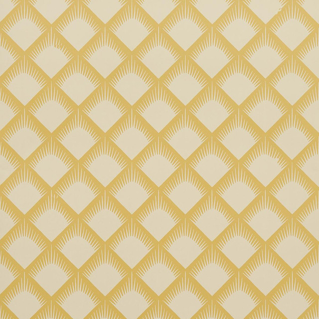 Schumacher Wallpaper Maize Mustard 5015042 Neisha Crosland 20.5" - My Fabric Connection - Schumacher Wallpaper Maize Mustard 5015042 Neisha Crosland 20.5" - My Fabric Connection -