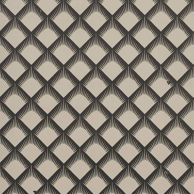 Schumacher Wallpaper Maize Black & Cream 5015040 Neisha Crosland 20.5" - My Fabric Connection - Schumacher Wallpaper Maize Black & Cream 5015040 Neisha Crosland 20.5" - My Fabric Connection -