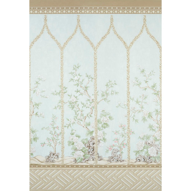 Schumacher Wallpaper Victoria Mineral 5015400 Panels 100.0" - My Fabric Connection - Schumacher Wallpaper Victoria Mineral 5015400 Panels 100.0" - My Fabric Connection -