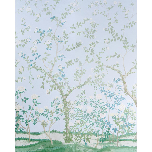 Schumacher Wallpaper Madame De Pompadour Blue 5008544 Panels Collection 104.0" - My Fabric Connection - Schumacher Wallpaper Madame De Pompadour Blue 5008544 Panels Collection 104.0" - My Fabric Connection -
