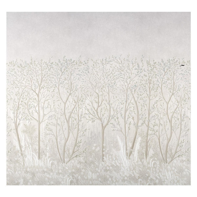 Schumacher Wallpaper Brindille Golden Accented Alabaster 5010924 Panels 162.0" - My Fabric Connection - Schumacher Wallpaper Brindille Golden Accented Alabaster 5010924 Panels 162.0" - My Fabric Connection -