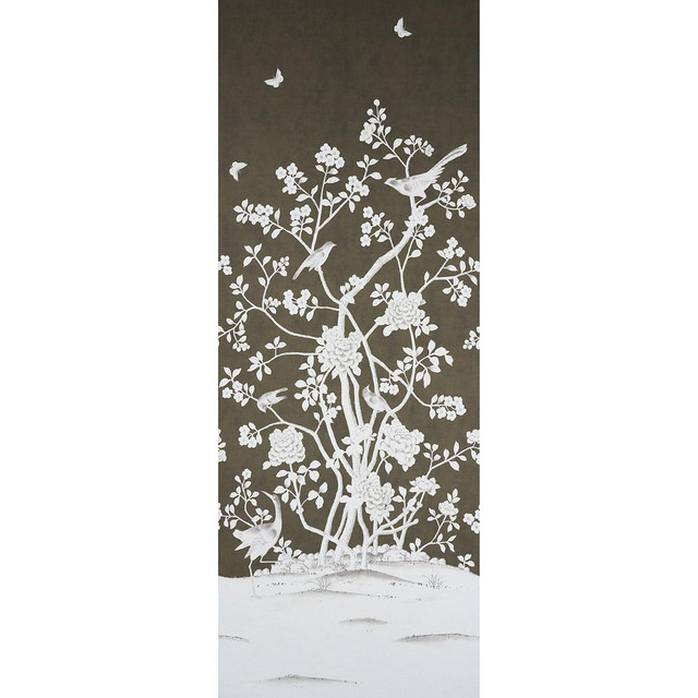 Schumacher Wallpaper Chinois Palais Panel Chocolate 5007129 Panels 51.75" - My Fabric Connection - Schumacher Wallpaper Chinois Palais Panel Chocolate 5007129 Panels 51.75" - My Fabric Connection -