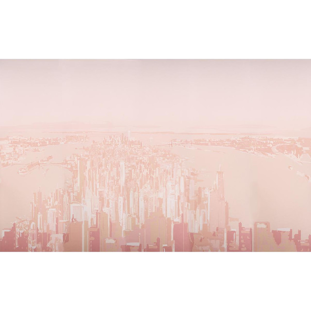 Schumacher Wallpaper Pascal Campion'S New York Skyline Blush 5016191 The New Yorker 270.0" - My Fabric Connection -