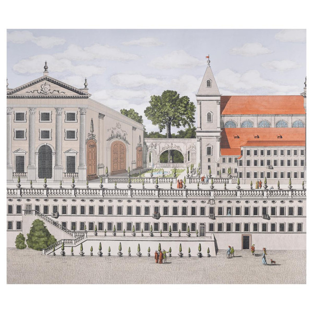 Schumacher Wallpaper Piazza Firenze Document 5014300 Johnson Hartig 162.0" - My Fabric Connection - Schumacher Wallpaper Piazza Firenze Document 5014300 Johnson Hartig 162.0" - My Fabric Connection -
