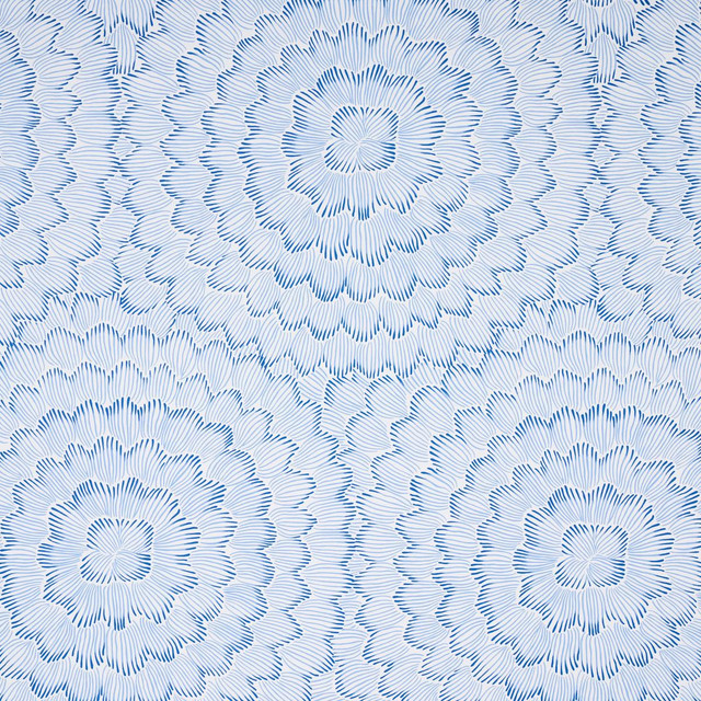 Schumacher Wallpaper Feather Bloom Blue 5013820 Moon River 54.0" - My Fabric Connection - Schumacher Wallpaper Feather Bloom Blue 5013820 Moon River 54.0" - My Fabric Connection -