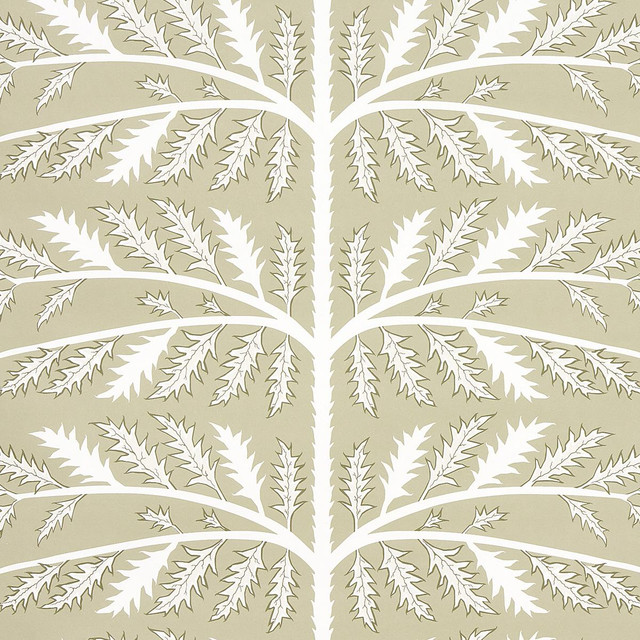 Schumacher Wallpaper Thistle Neutral 5014951 Neisha Crosland 27.0" - My Fabric Connection -
