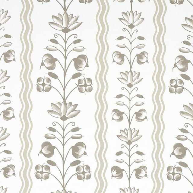 Schumacher Wallpaper Delft Waves Neutral 5014382 Marie-Anne Oudejans 27.0" - My Fabric Connection - Schumacher Wallpaper Delft Waves Neutral 5014382 Marie-Anne Oudejans 27.0" - My Fabric Connection -