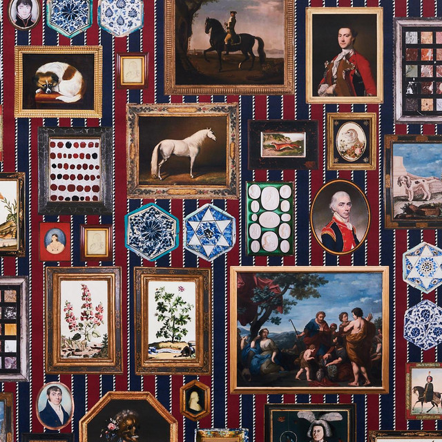 Schumacher Wallpaper Le Grand Tour Stripe 5014291 Johnson Hartig 54.0" - My Fabric Connection -