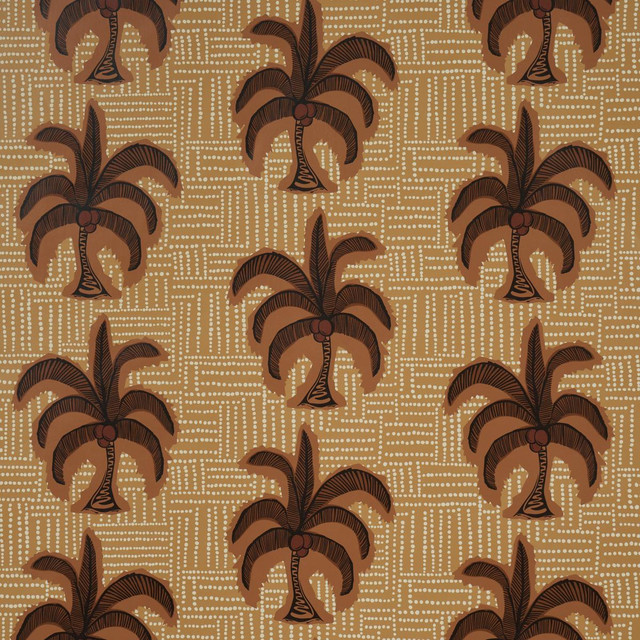 Schumacher Wallpaper Agua De Coco Sunbleached Ochre 5017241 Johanna Ortiz 27.0" - My Fabric Connection -