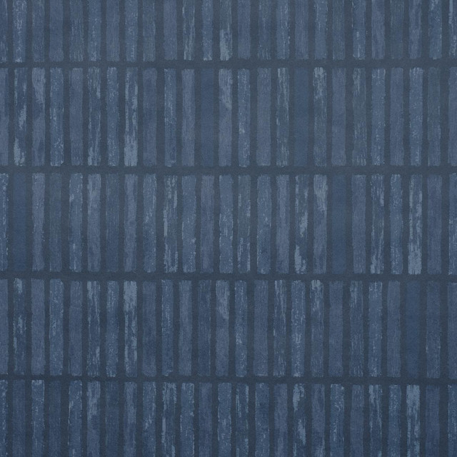 Schumacher Wallpaper Wabi-Sabi Dark Blue 5014592 Backdrop 27.0" - My Fabric Connection -