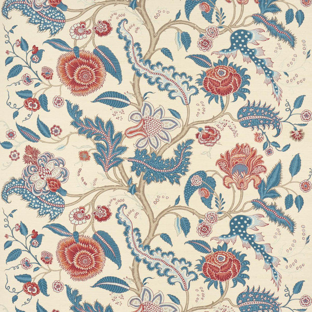 Schumacher Wallpaper Sinhala Sisal Rouge & Indigo 5016691 Perennial Favorites 34.0" - My Fabric Connection - Schumacher Wallpaper Sinhala Sisal Rouge & Indigo 5016691 Perennial Favorites 34.0" - My Fabric Connection -