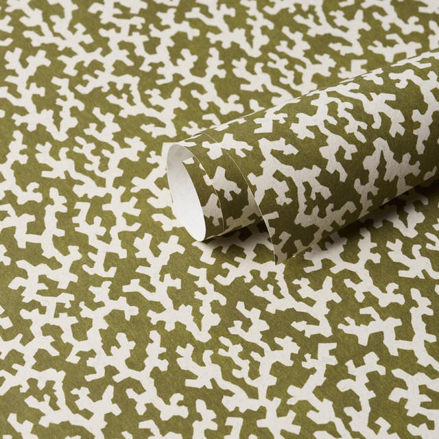 Schumacher Wallpaper Folly Olive 5008008 Veere Grenney 4.38" - My Fabric Connection - Schumacher Wallpaper Folly Olive 5008008 Veere Grenney 4.38" - My Fabric Connection -