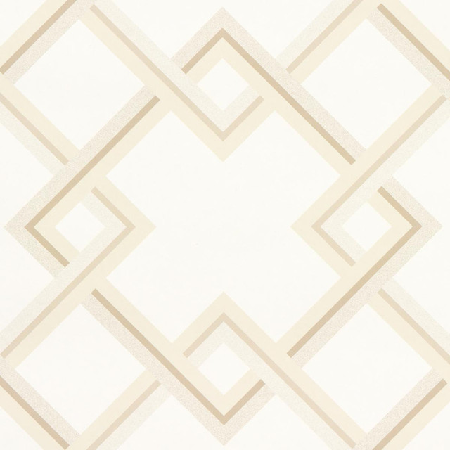 Schumacher Wallpaper Mah Jong Light Ivory 5014930 Neisha Crosland 9.0" - My Fabric Connection - Schumacher Wallpaper Mah Jong Light Ivory 5014930 Neisha Crosland 9.0" - My Fabric Connection -