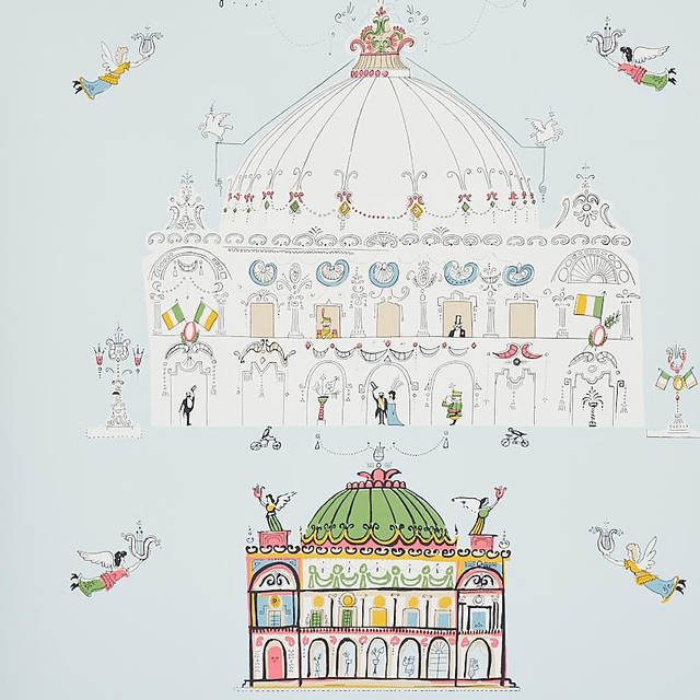 Schumacher Wallpaper Opera Sky 5012480 Flight Of Fancy 27.0" - My Fabric Connection -
