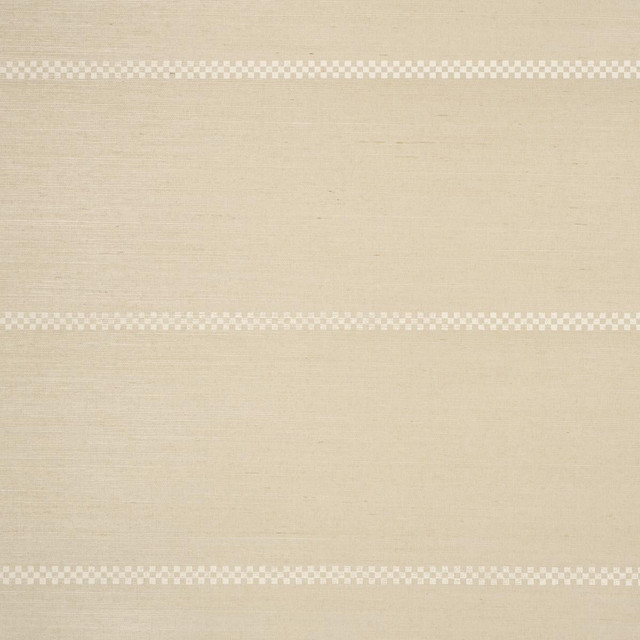 Schumacher Wallpaper Checkered Stripe Sisal Birch 5016751 Textured & Woven Wallcoverings 34.0" - My Fabric Connection -