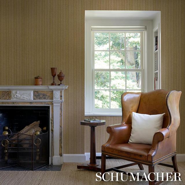 Schumacher Wallpaper Zig Zag Paperweave Sesame 5016600 Textured & Woven Wallcoverings 1.0" - My Fabric Connection - Schumacher Wallpaper Zig Zag Paperweave Sesame 5016600 Textured & Woven Wallcoverings 1.0" - My Fabric Connection -