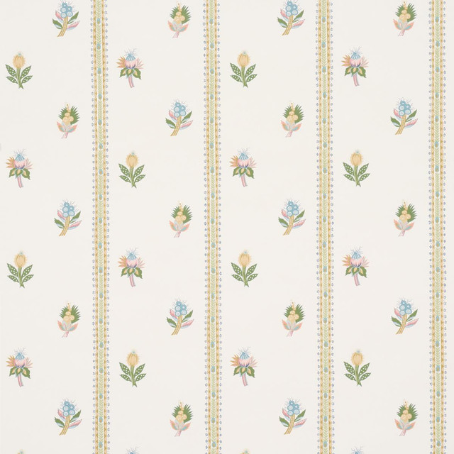 Schumacher Wallpaper Les Fleurs Exotiques Citron 5015661 Domino Effect 27.0" - My Fabric Connection - Schumacher Wallpaper Les Fleurs Exotiques Citron 5015661 Domino Effect 27.0" - My Fabric Connection -