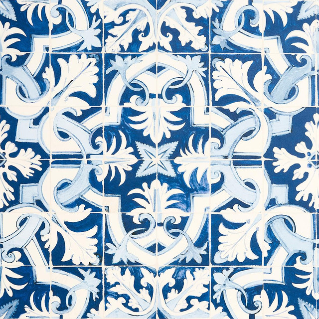 Schumacher Wallpaper Azulejos Azure 5015120 Mary Mcdonald 27.0" - My Fabric Connection - Schumacher Wallpaper Azulejos Azure 5015120 Mary Mcdonald 27.0" - My Fabric Connection -