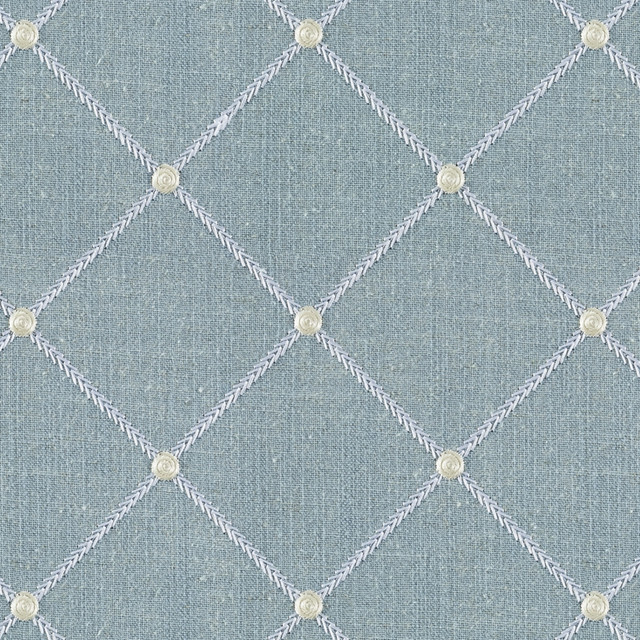 Magnolia Fabric Malden Glacier - 20% Linen, 45% Viscose, 35% Polyester China Horizontal: 5.1 and Vertical: 5.1 51 - My Fabric Connection -