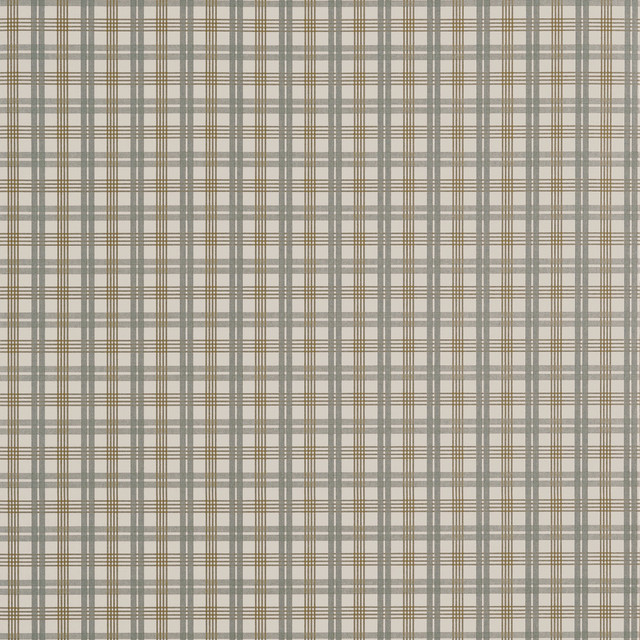 Thibaut Wallpaper Huntley Plaid Grey and Beige T44054 Wallpaper Non Woven Wallpaper U.S.A </p><p>Repeat: H: , V: 2.25   (5.71  cm) 27  in  (68.58  cm) - My Fabric Connection -