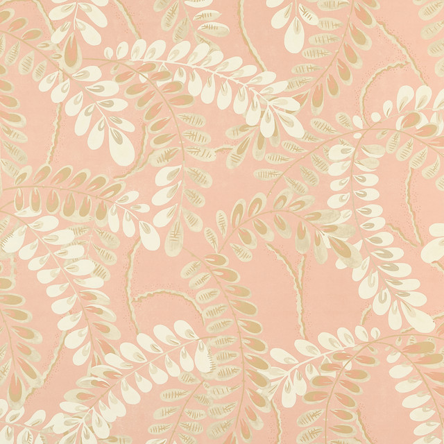 Thibaut Wallpaper Augusta Apricot T45041 Wallpaper Non Woven Wallpaper U.S.A </p><p>Repeat: H: , V: 38   (96.52  cm) 27  in  (68.58  cm) - My Fabric Connection -