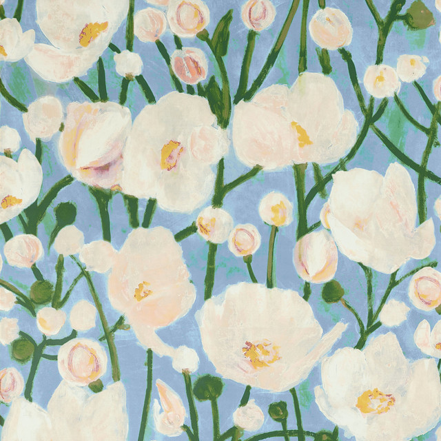 Thibaut Wallpaper Tivoli Sky Blue T45016 Wallpaper Non Woven Wallpaper U.S.A </p><p>Repeat: H: , V: 36.25   (92.08  cm) 27  in  (68.58  cm) - My Fabric Connection -